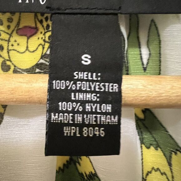 INC International Concepts Jungle Animal safari Tiger Faux Wrap Top Size Small - Picture 8 of 14